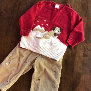 Gymboree Christmas outfit 18-24mos boy